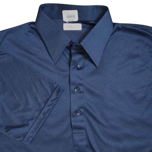 Collars & Co. Dress Collar Polo, Original, Navy Blue Size medium New - Picture 1 of 11